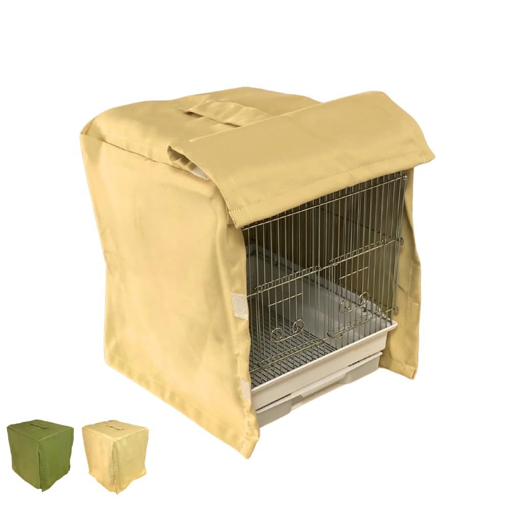 新品 小鳥のすやすやカバー タイプC モスグリーン ベージュ 鳥かご