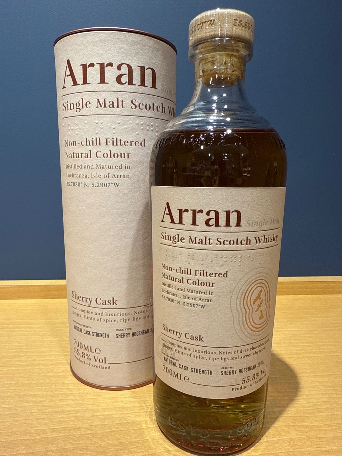 アラン シェリーカスク シングルモルト スコッチウイスキー 55.8度