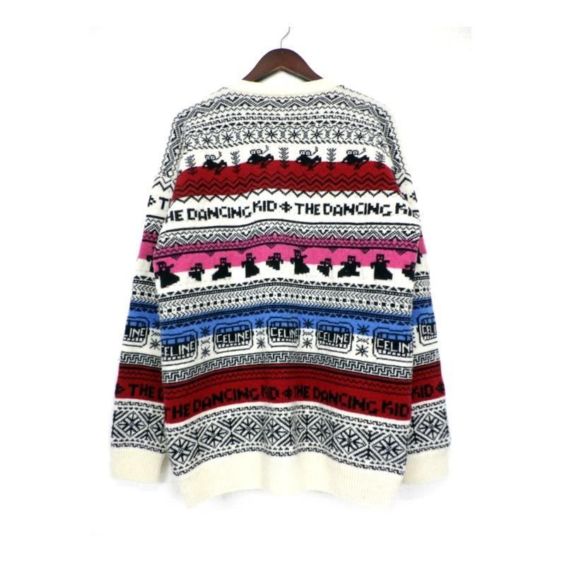 CELINE 21AW ローゲージニット カーディガン　Mサイズ CELINE マカダム ニットカーディガン セリーヌ カーディガン ニット