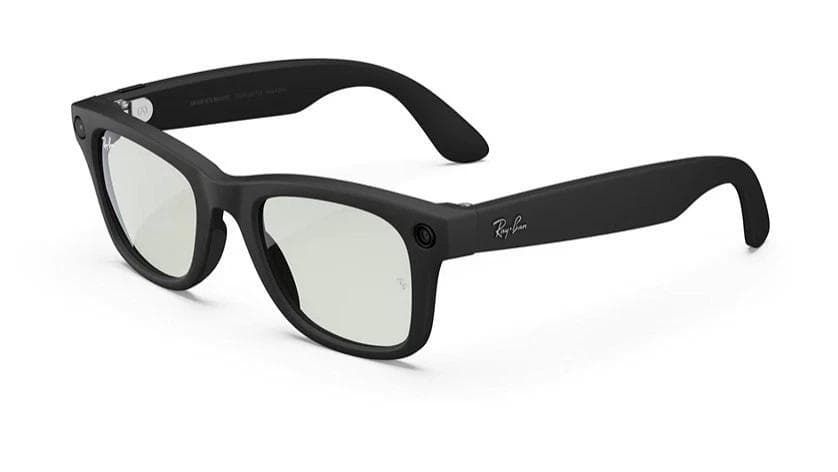 Rayban meta Wayfarer Gen 2 matteblack Trasitions Grey Large 55-53 レイバン メタ サングラス マットブラック 調光 トラジションズ グレー ラージサイズ G 15グリーン 第2世代