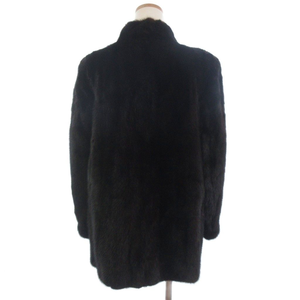 フィアンセス Fiancesse ミンクファーコート 毛皮 ミドル丈 焦げ茶