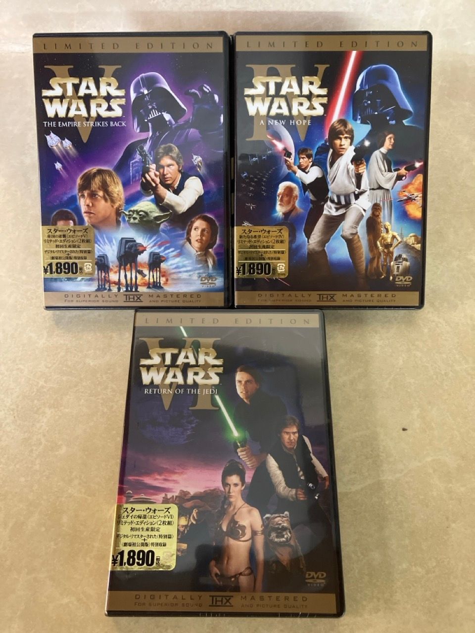 未開封 DVD STAR WARS リミテッドエディション 3枚セット 劇場初公開版