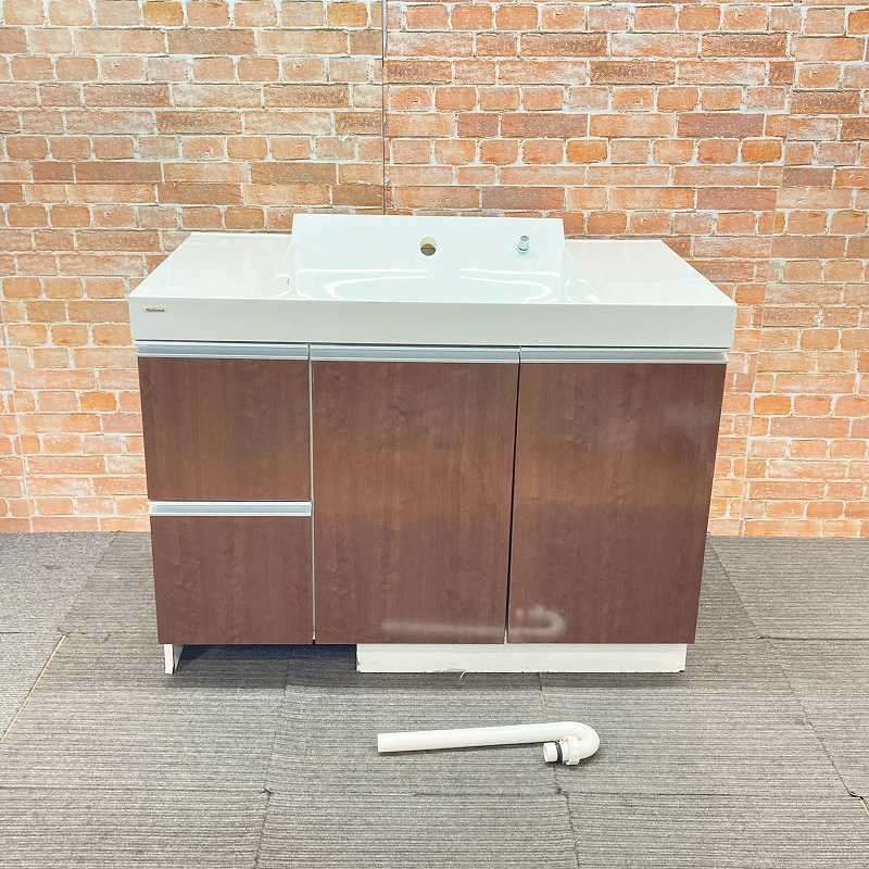 品 National 人造大理石製 水栓シャワー蛇口付き 引き出し 扉タイプ 手洗台 洗面化粧台 幅105 cm 1050 mm 58 K