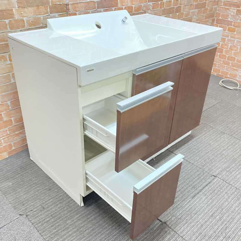  品 National 人造大理石製 水栓シャワー蛇口付き 引き出し 扉タイプ 手洗台 洗面化粧台 幅105 cm 1050 mm 58 K 浴室 浴槽 洗面所 住宅設備