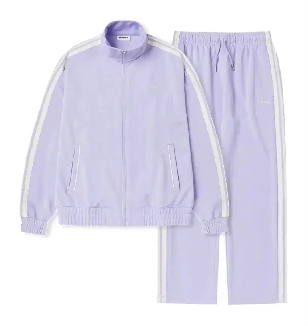 ノルディ ジャカード ライトパープル トラック 上下セット