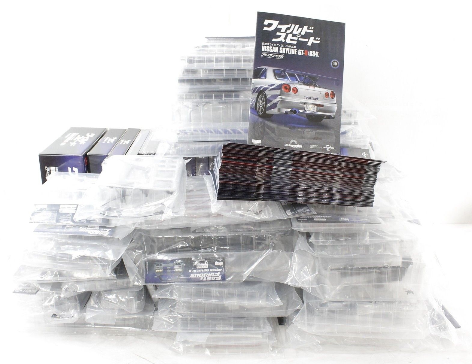 未組立 デアゴスティーニ ワイルド スピード 日産スカイラインGT-R R 34 1-95巻 ブライアンモデル 車 模型 フィギュア ホビー -D-B 105-byebye