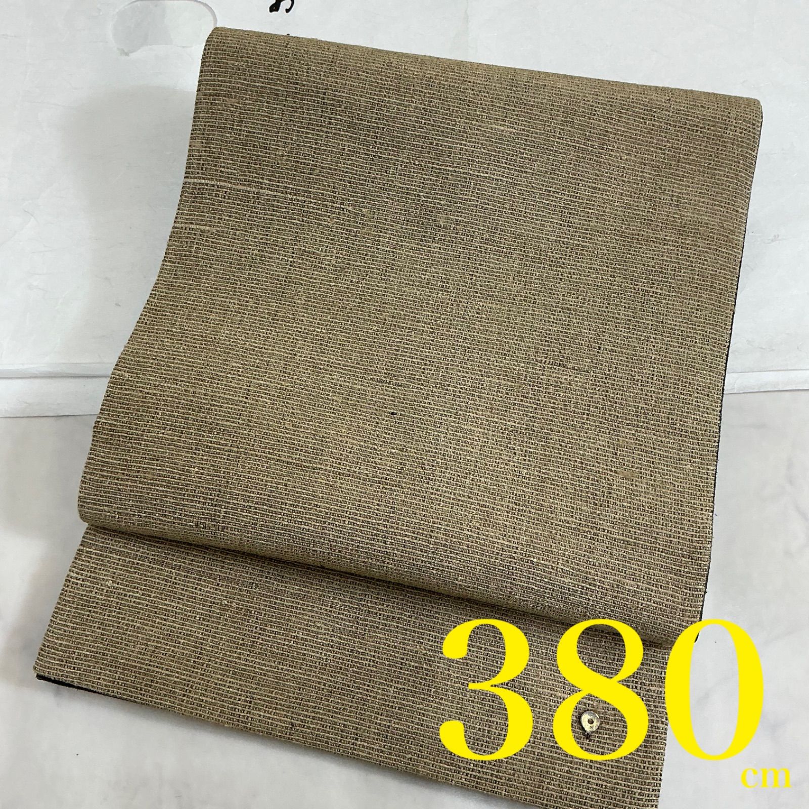 kimono one kimonoarisa 厳選⚫︎ 同然⚫︎開き名古屋帯⚫︎紫藤尚世⚫︎正絹⚫︎リバーシブル 380㎝ 長尺 着物着物帯小紋普段着名古屋帯