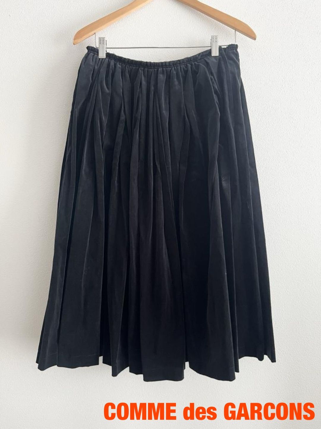 COMME des GARCONS コムデギャルソン スカート Sサイズ ブラック プリーツ 上品 大人 み 6460217