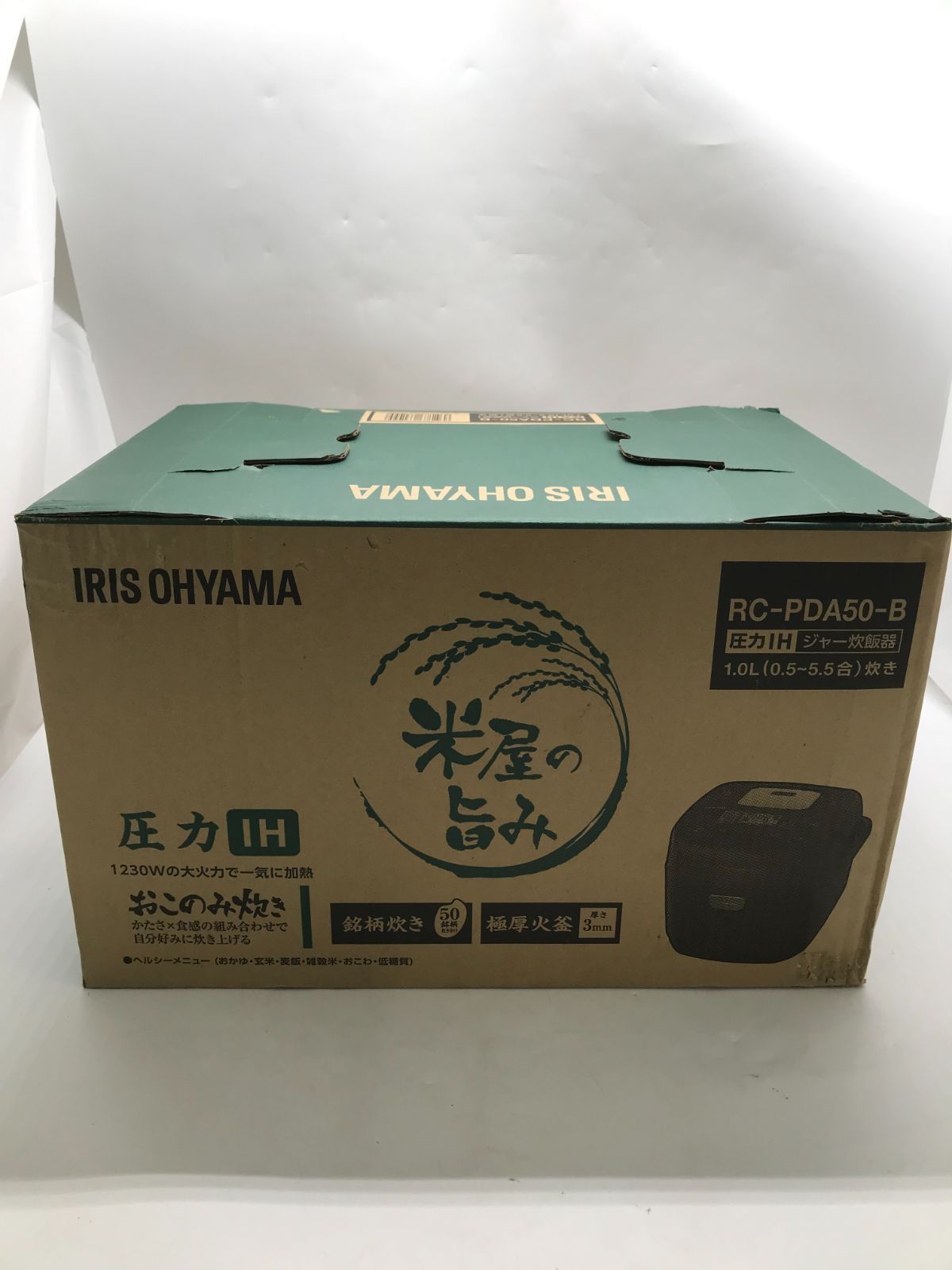 I 762 アイリスオーヤマ 米屋の旨み 銘柄炊き 圧力IHジャー炊飯器 5 5合 RC PDA 50 B ｍｙ