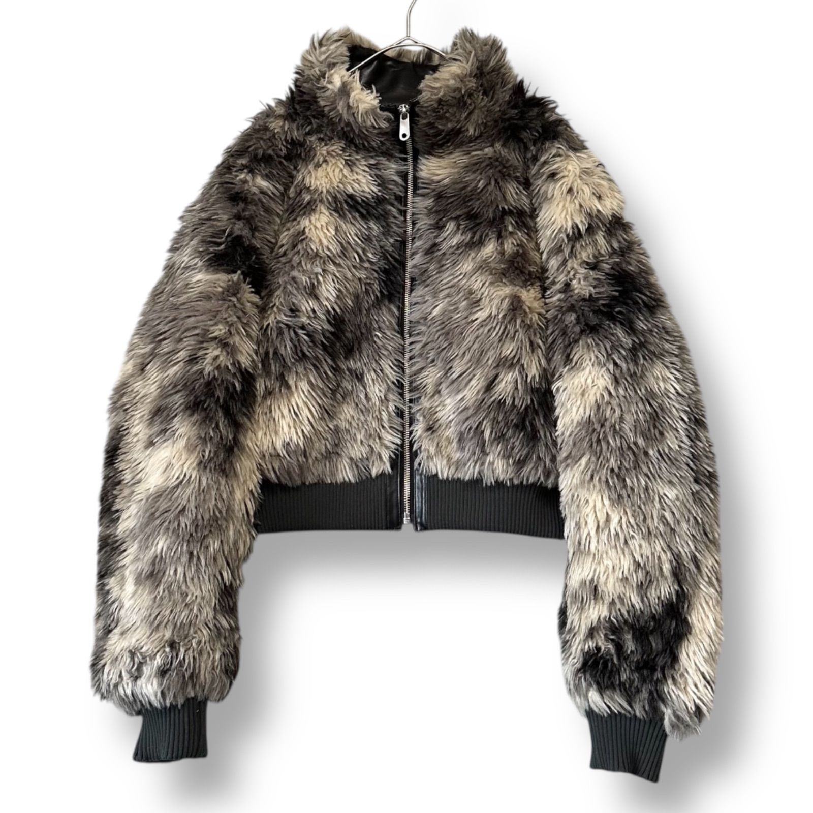 2024公式完売品 極美品 SLY スライ CURLY BOA CROP ブルゾン カーリー