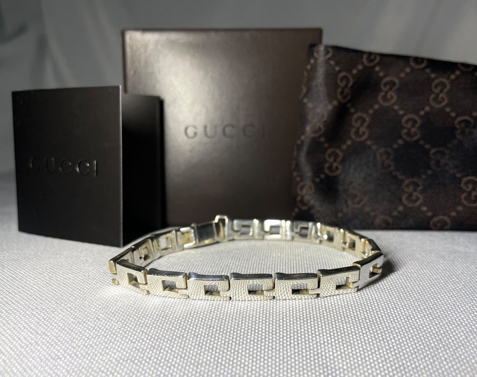 GUCCI グッチ マルチGロゴデザイン ブレスレット スターリングシルバー SV 925 男女兼用 あり ブレスレット アクセサリー メンズ