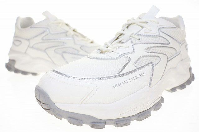 アルマーニエクスチェンジ A/X ARMANI EXCHANGE WHITE US 11 EU 44 XUX159 XV642 ホワイト 白 スニーカー 【ブランド古着ベクトル】【】▲■251028
