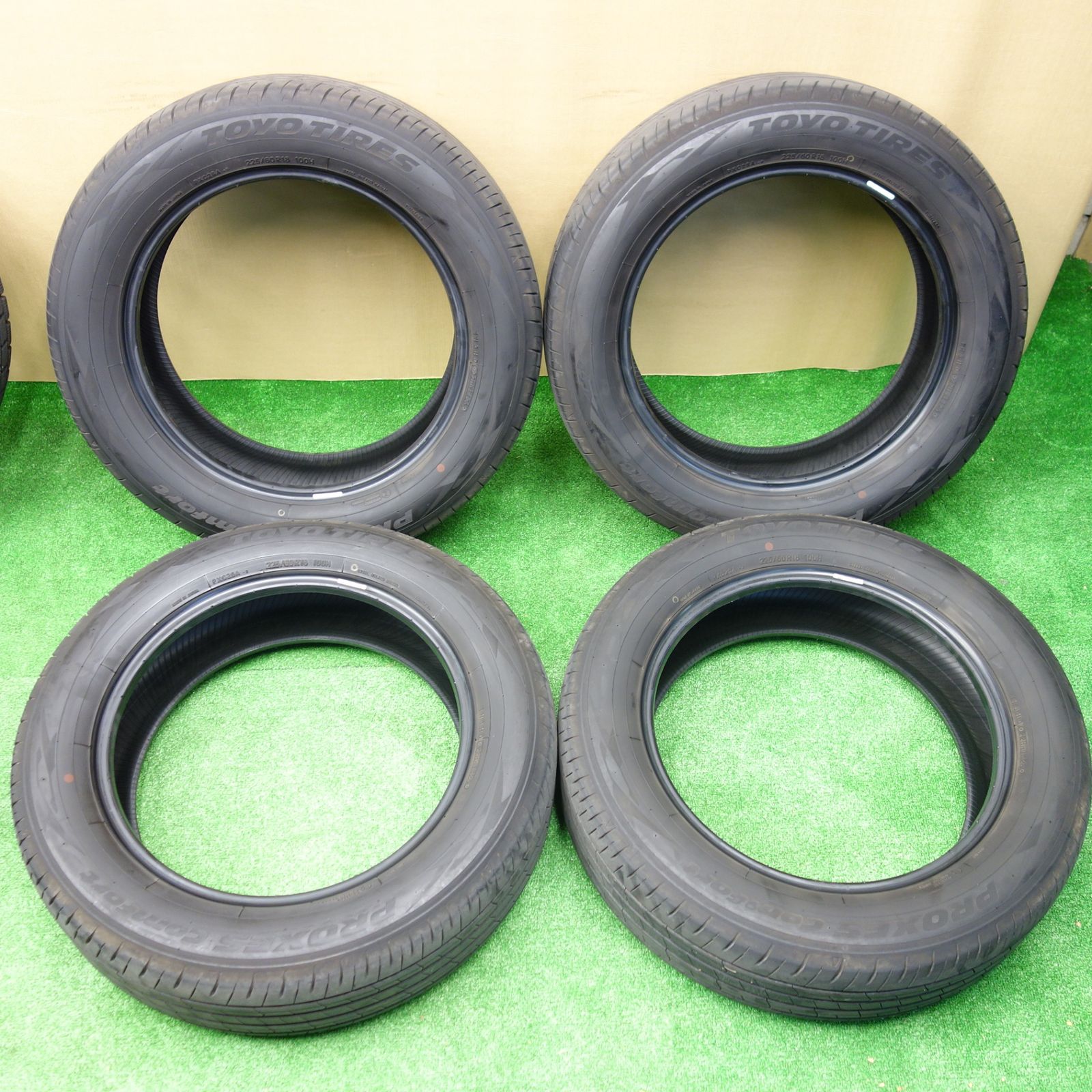 バリ溝 25年 9 5分 225 60 R 18 トーヨー プロクセス Comfort コンフォート タイヤ 18インチ 40系 アルファード ヴェルファイア 等 ノタ