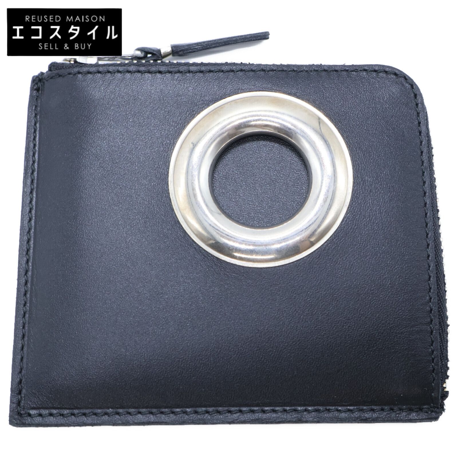 COMMEdesGARCONS コムデギャルソン SA3100SE SILVER EYELET Lジップ ミニウォレット 財布