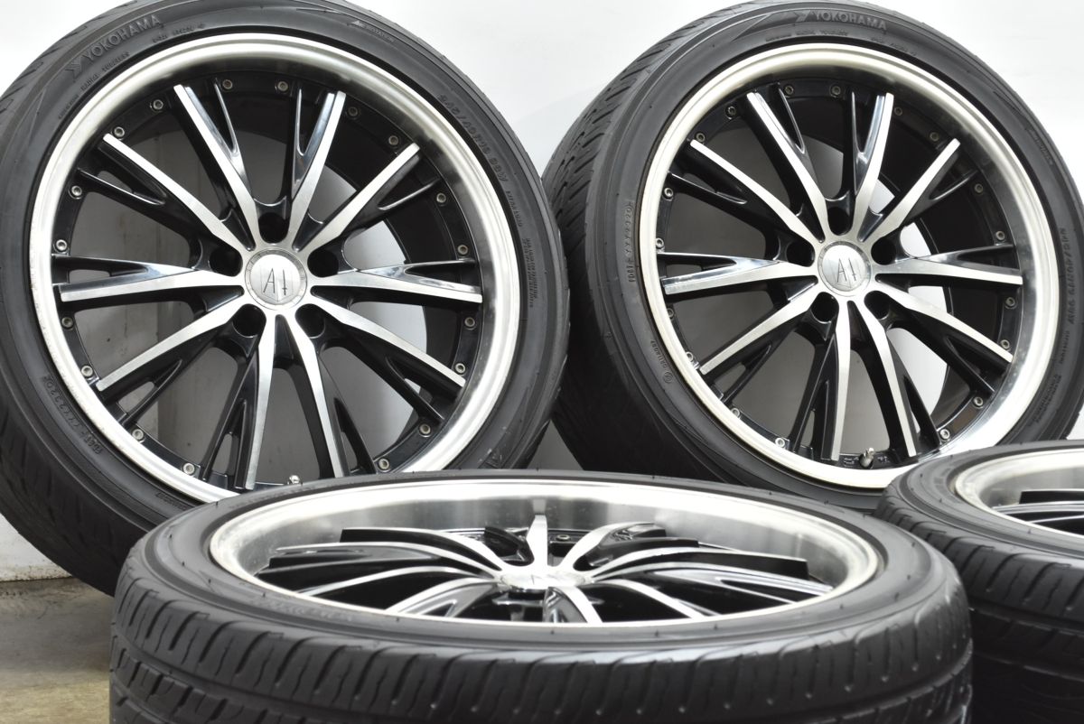 ホイールのみ販売 アネーロコラソン シャルマン 19 in 8 J 35 PCD 14 3 ヨコハマ 245 40 R アルファード ヴェルファイア クラウン
