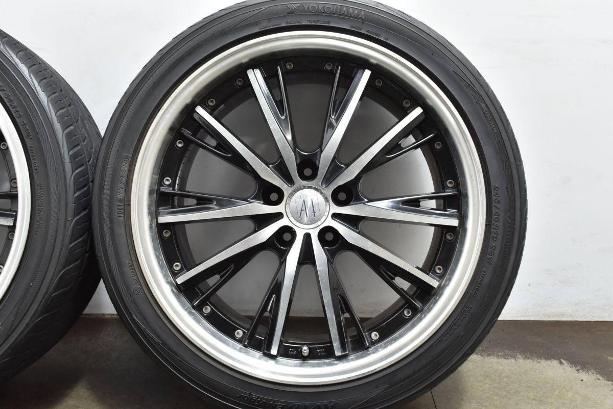  ホイールのみ販売 アネーロコラソン シャルマン 19 in 8 J 35 PCD 14 3 ヨコハマ 245 40 R アルファード ヴェルファイア クラウン 19インチ タイヤ ホイールセット