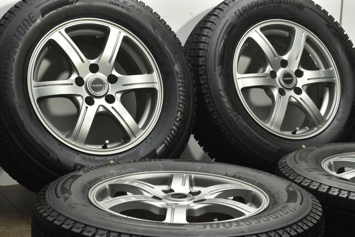 バリ溝 バルミナ 16 in 6 5 J 38 PCD 114 3 ブリヂストン ブリザック DM V 215 70 R ハリアー RAV 4 エクストレイル デリカD