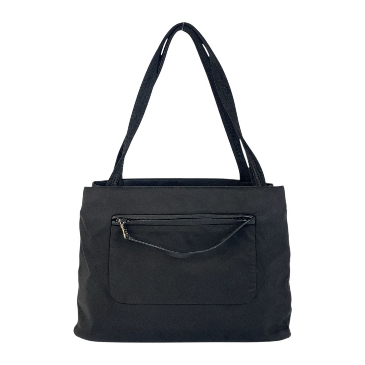 PRADA 2way トートバッグ　三角ロゴ　ナイロン　テスート　レザー　黒 PRADA プラダ 三角ロゴ テスートナイロン トートバッグ ブラック