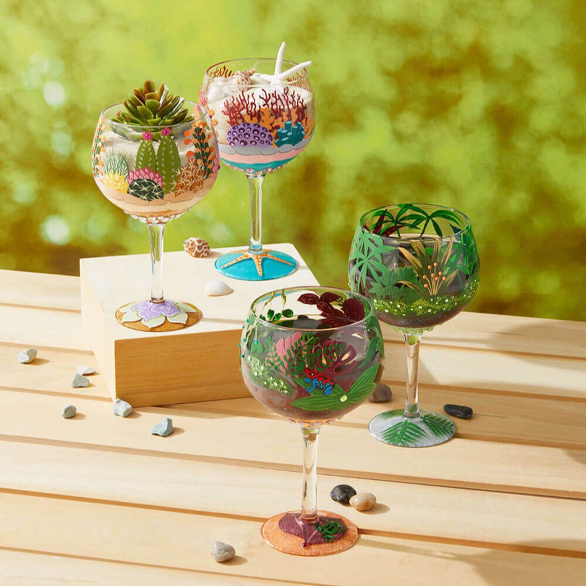  ロリータ LOLITA グラス コパグラス カクテルグラス 6008468 CORAL TERRARIUM コーラル テラリウム 海 サンゴ ブルー系マルチ おしゃれ ブランド ガラス小物 置物 インテリア小物