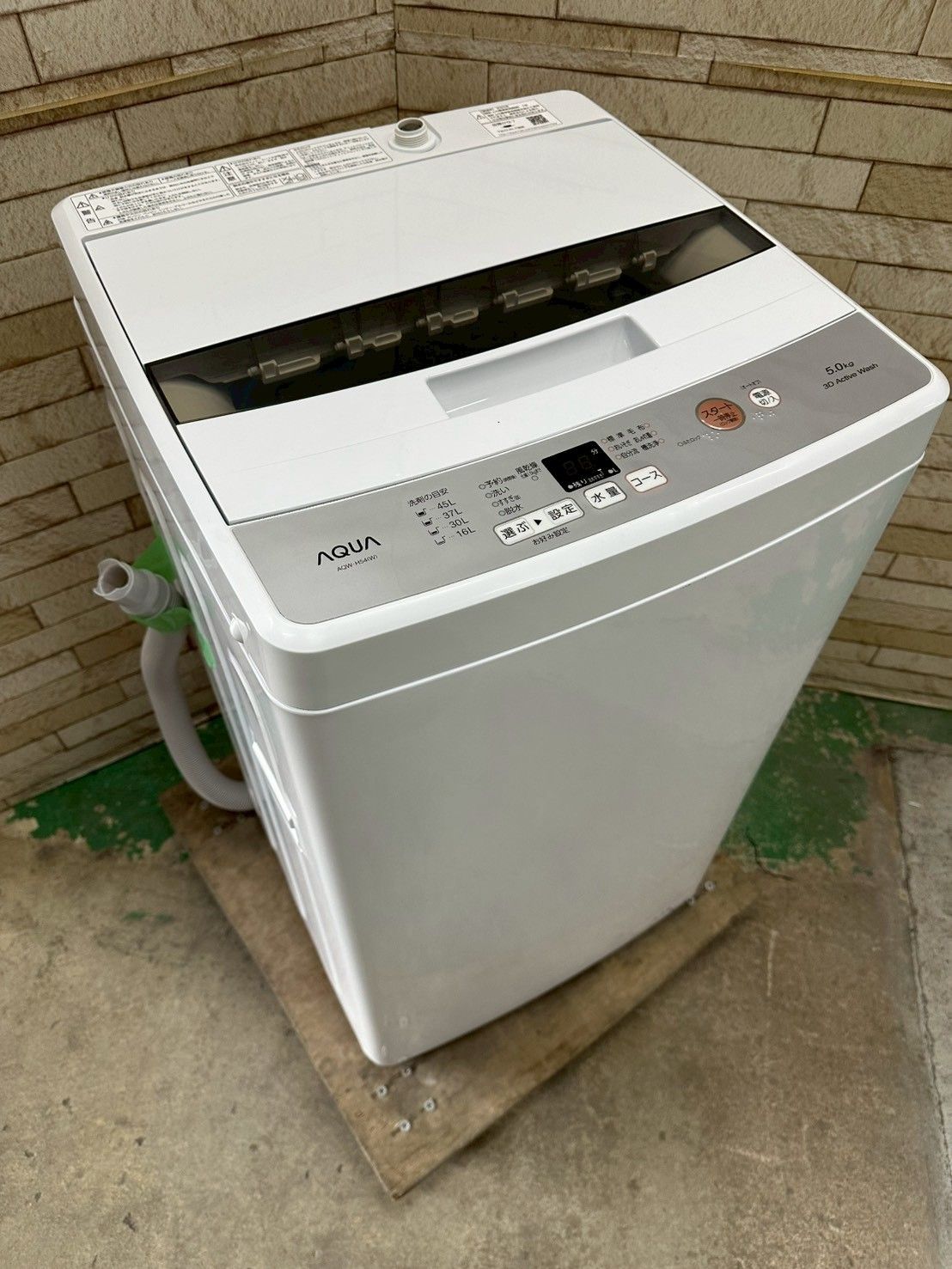 大阪 3か月保障付き 洗濯機 アクア 5 kg AQW H 54 SS 300