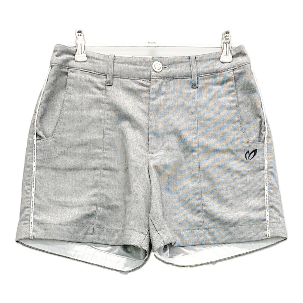 サイズ 0 MASTER BUNNY EDITION マスターバニーエディション 蓄熱 ショートパンツ チェック柄 グレー系 ゴルフウェア レディース ストスト