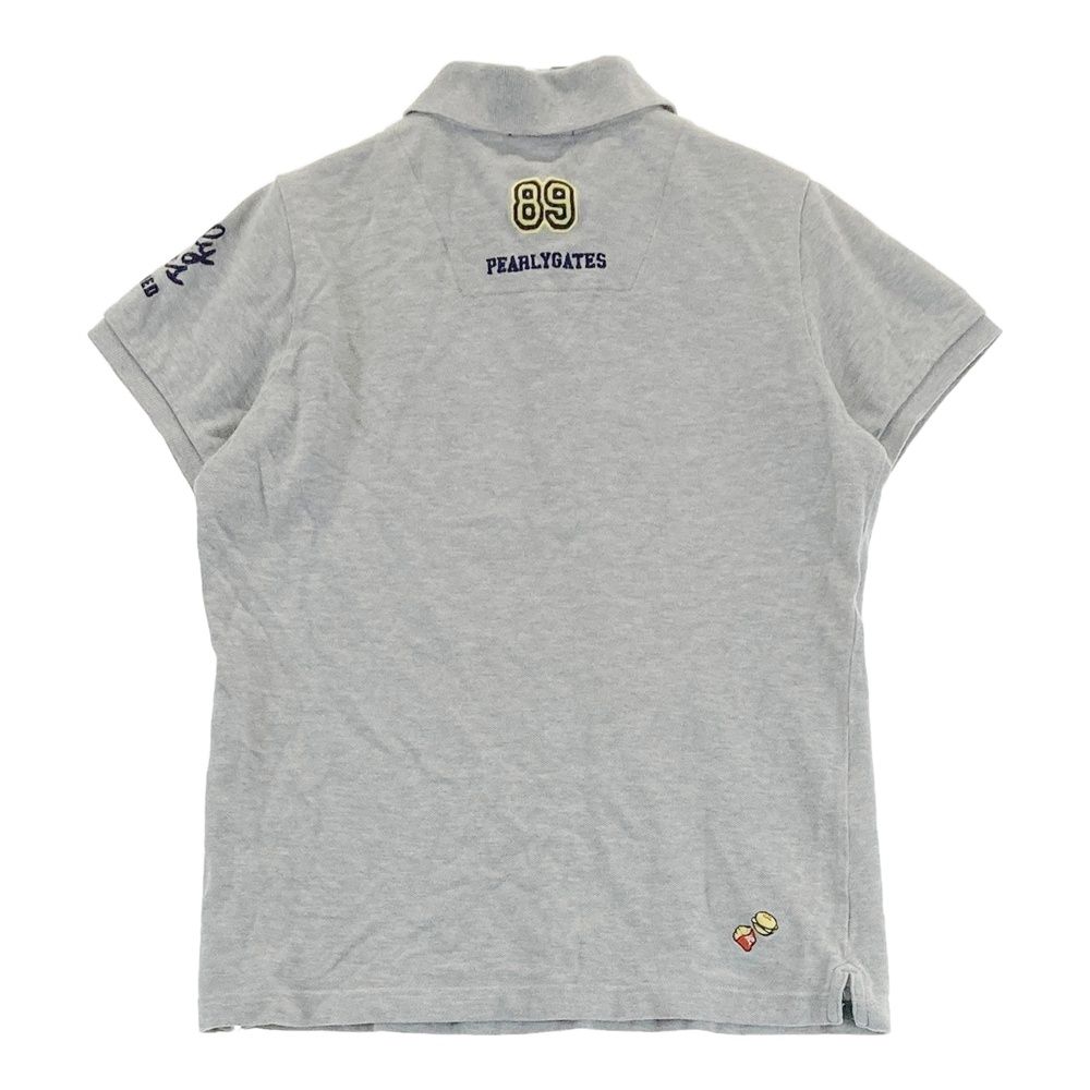 サイズ：0 PEARLY GATES パーリーゲイツ 半袖ポロシャツ グレー系