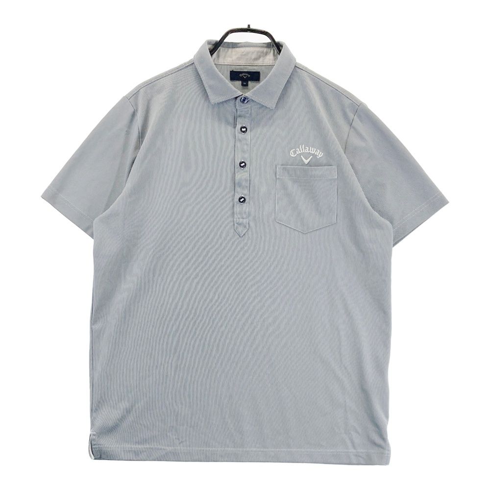 サイズ：LL CALLAWAY キャロウェイ 刺繍入り 半袖ポロシャツ
