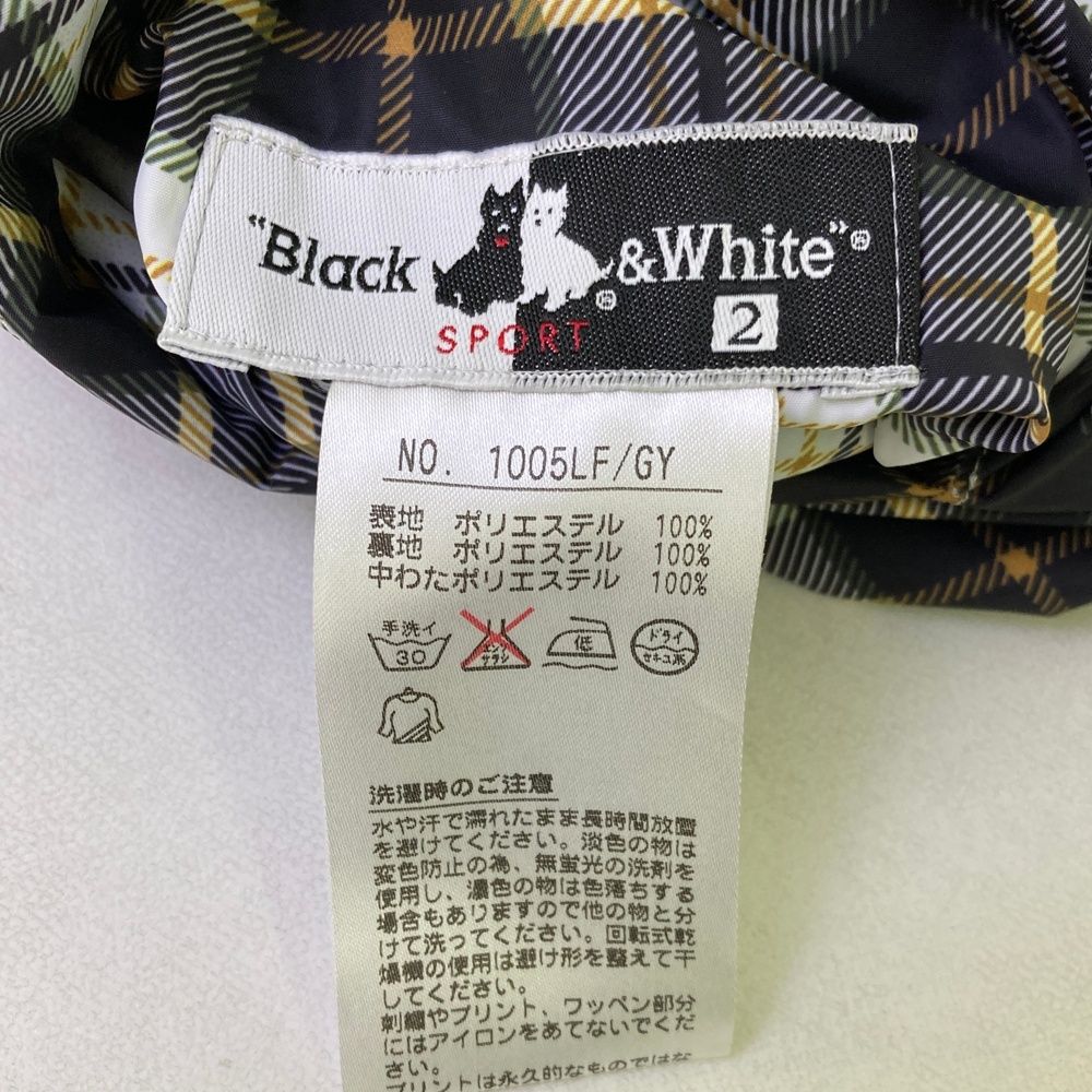 サイズ:2 BLACK&WHITE ブラックアンドホワイト リバーシブル 中綿