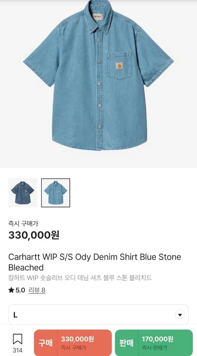 カーハート wip ody デニム シャツ