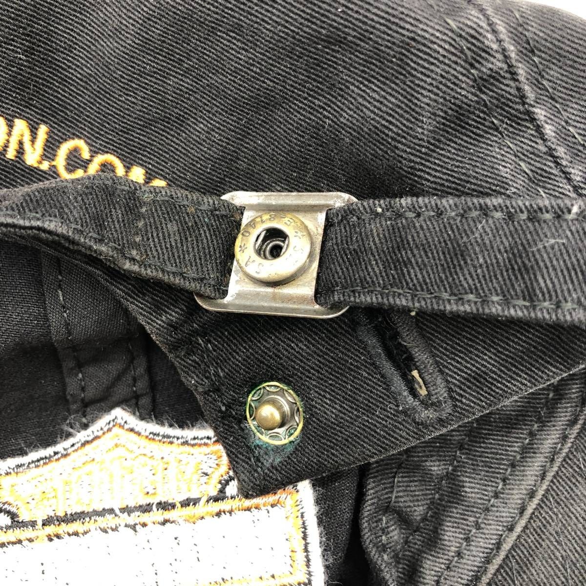  古着 90年代 ハーレーダビッドソン Harley Davidson アドバタイジング ベースボールキャップ 6パネルキャップ gaa 005988 キャップ 帽子