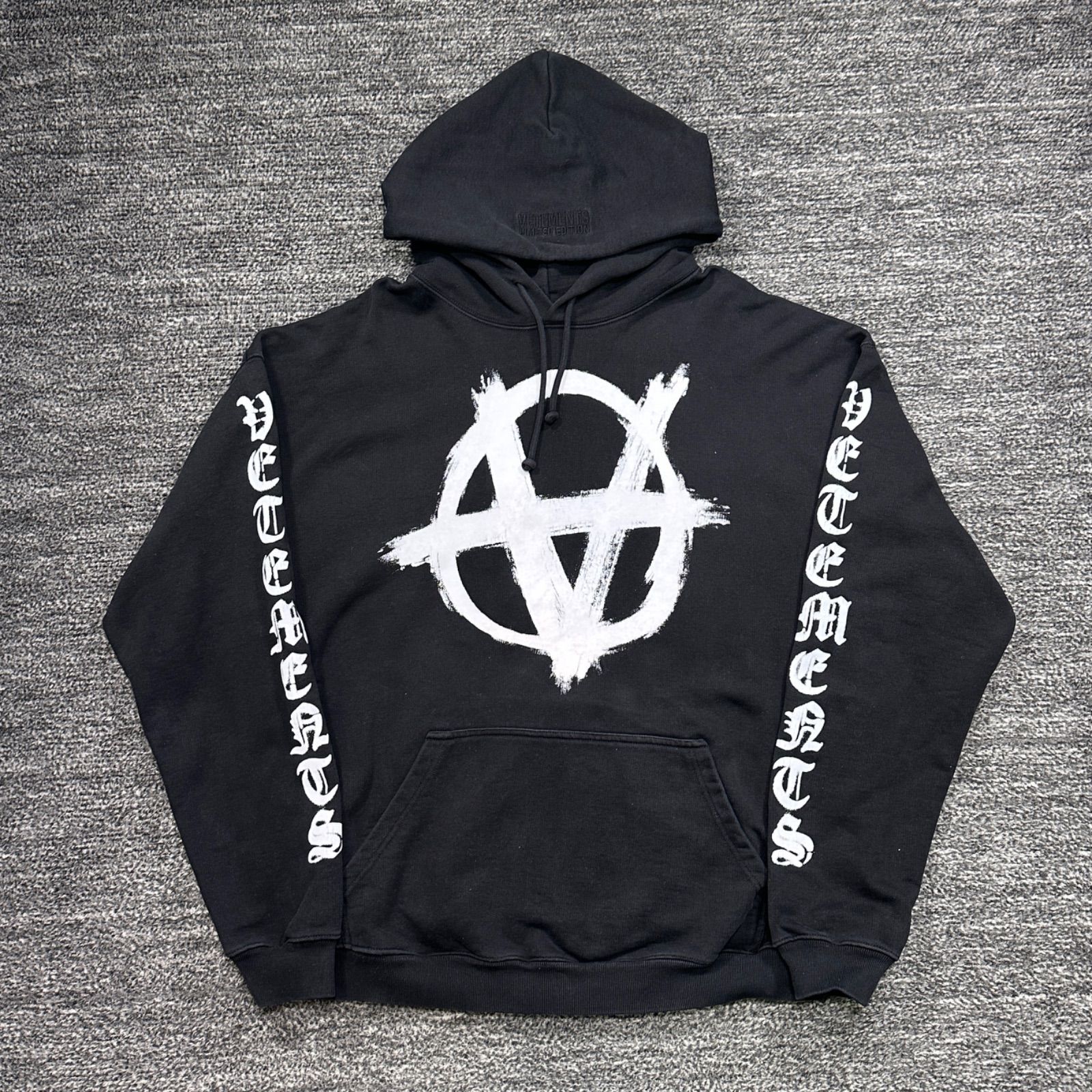vetements 21SS ANARCHY GOTHIC LOGO HOODIE XS ヴェトモン アナーキー