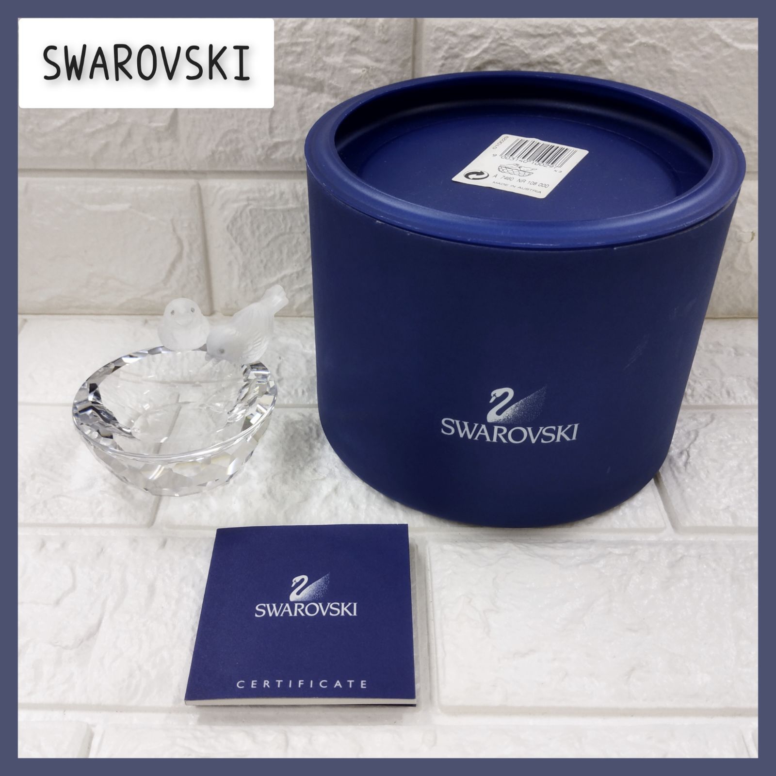 SWAROVSKI スワロフスキー 小鳥の水盤