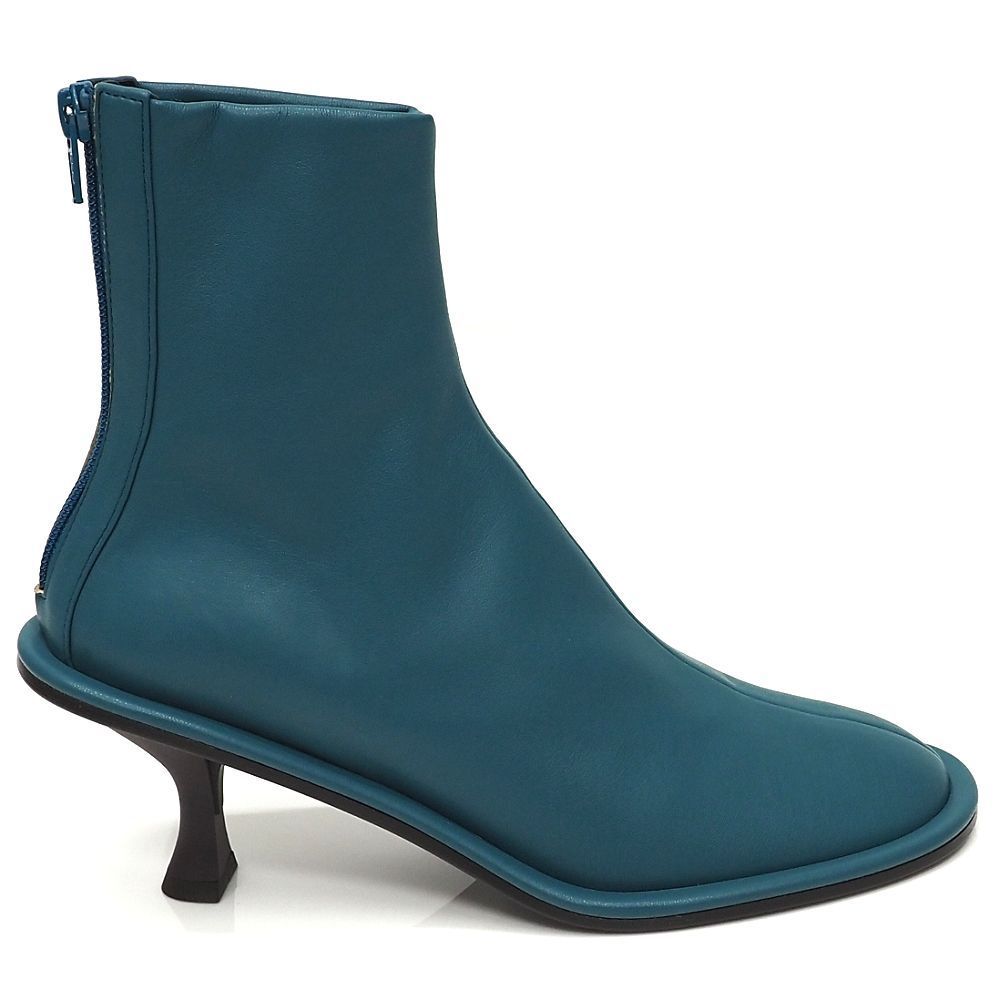 OBLIQUE eco STRECH バックジップ ブーツ サイズ 37 GREEN ピッピシック レディース 5 L 0612 S KEC 06