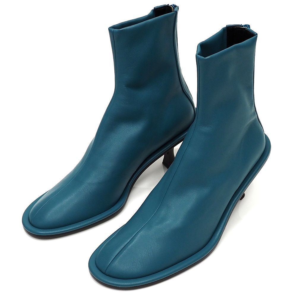 OBLIQUE eco STRECH バックジップ ブーツ サイズ 37 GREEN ピッピシック レディース 5 L 0612 S KEC 06