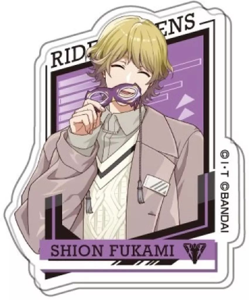 深水紫苑 CANバッジ ライドカメンズ 中古】バッジ・ビンズ 深水紫苑 「ライドカメンズ ダイカットアクリル