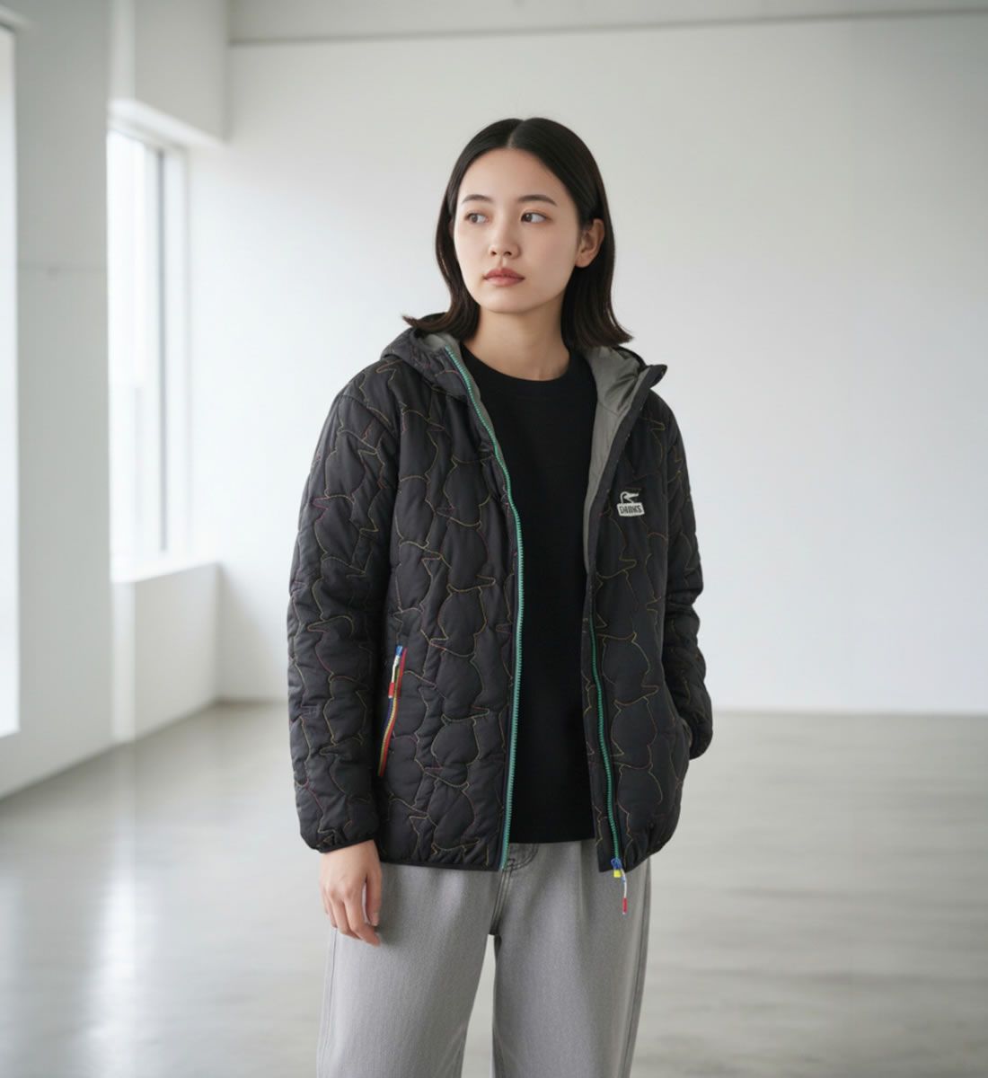 CHUMS チャムス ブービーステッチパテッドパーカー ( CH04-1468 ) 軽量