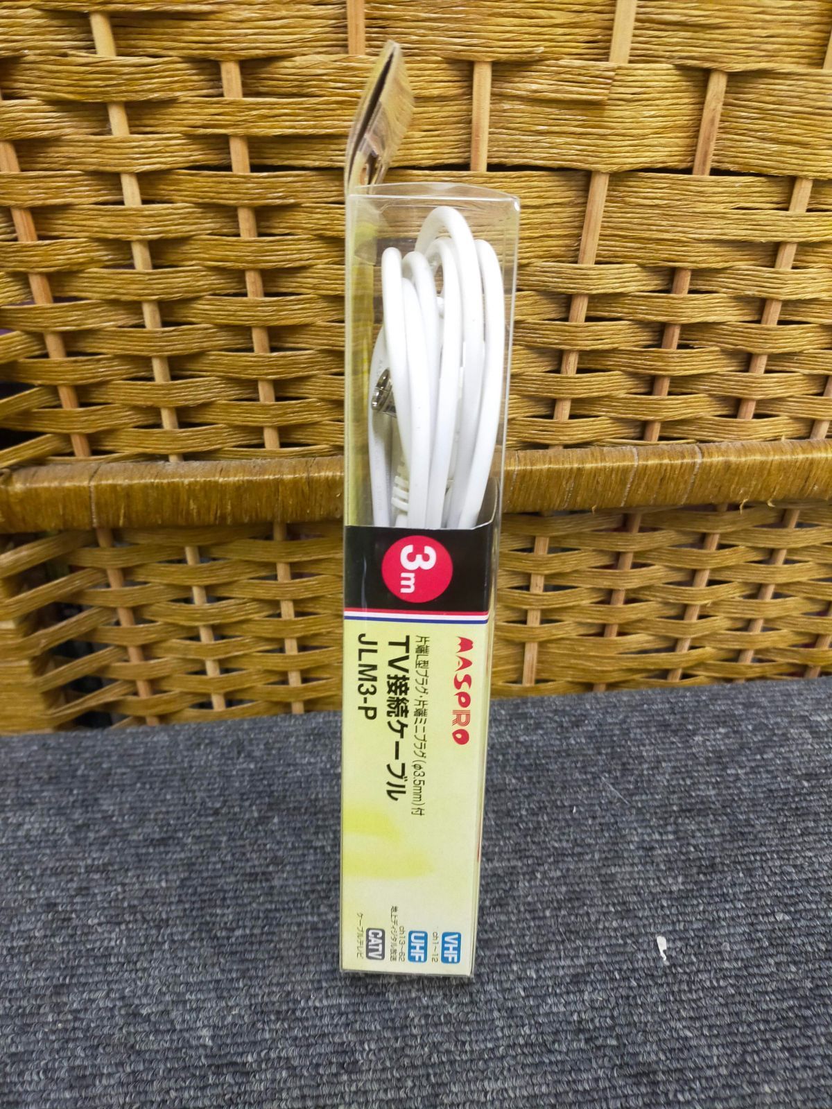 マスプロ電工 家庭用TV接続ケーブル ミニプラグ・L型 3m JLM3-P