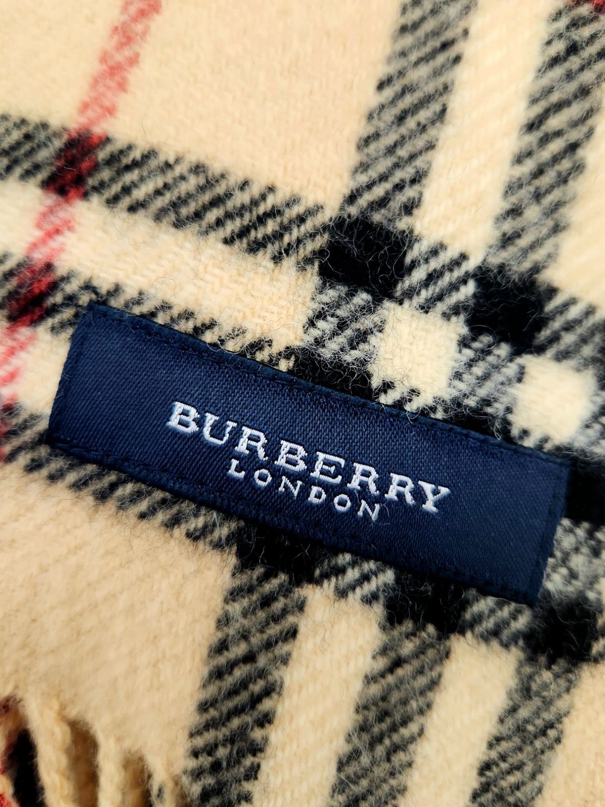 ③ BURBERRY LONDON バーバリー ロンドン 膝掛け ノバチェック柄