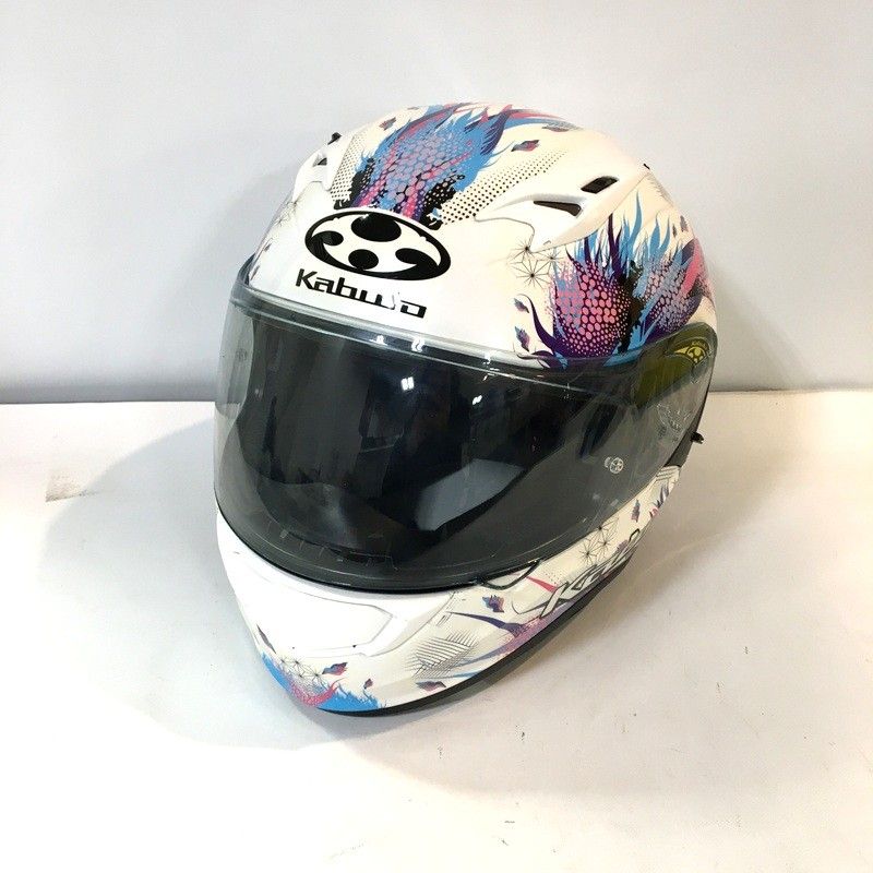 OGK KABUTO オージーケーカブト KAMUI 3 LEIA フルフェイスヘルメット 除菌消臭済 Mサイズ パールホワイト オートバイ ツーリング ライディング バイカー バイク用品 TA 3859