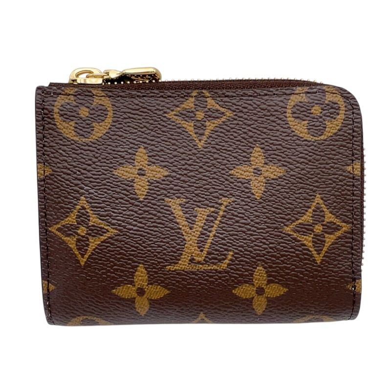 ルイ ヴィトン LOUIS VUITTON ポルトフォイユ ノア コンパクト M 25697 ブラウン イエロー ゴールド金具 モノグラム ユニセックス コインケース