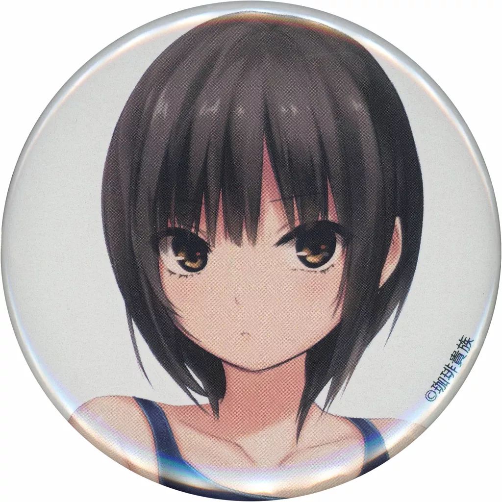 中古】バッジ・ビンズ 青山澄香(水着) 缶バッジ 「DMMスクラッチ! 珈琲