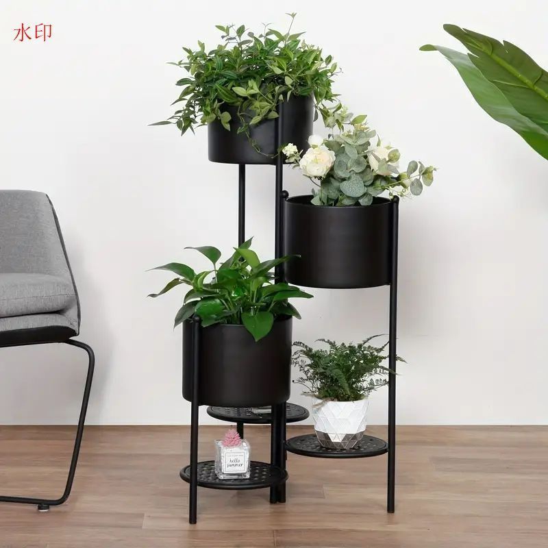 プランタースタンド ゴールド プランターラック フラワーラック ブラック 北欧 シンプル ラグジュアリー おしゃれ かわいい インテリア ガーデニング 雑貨 ガーデン雑貨 観葉植物
