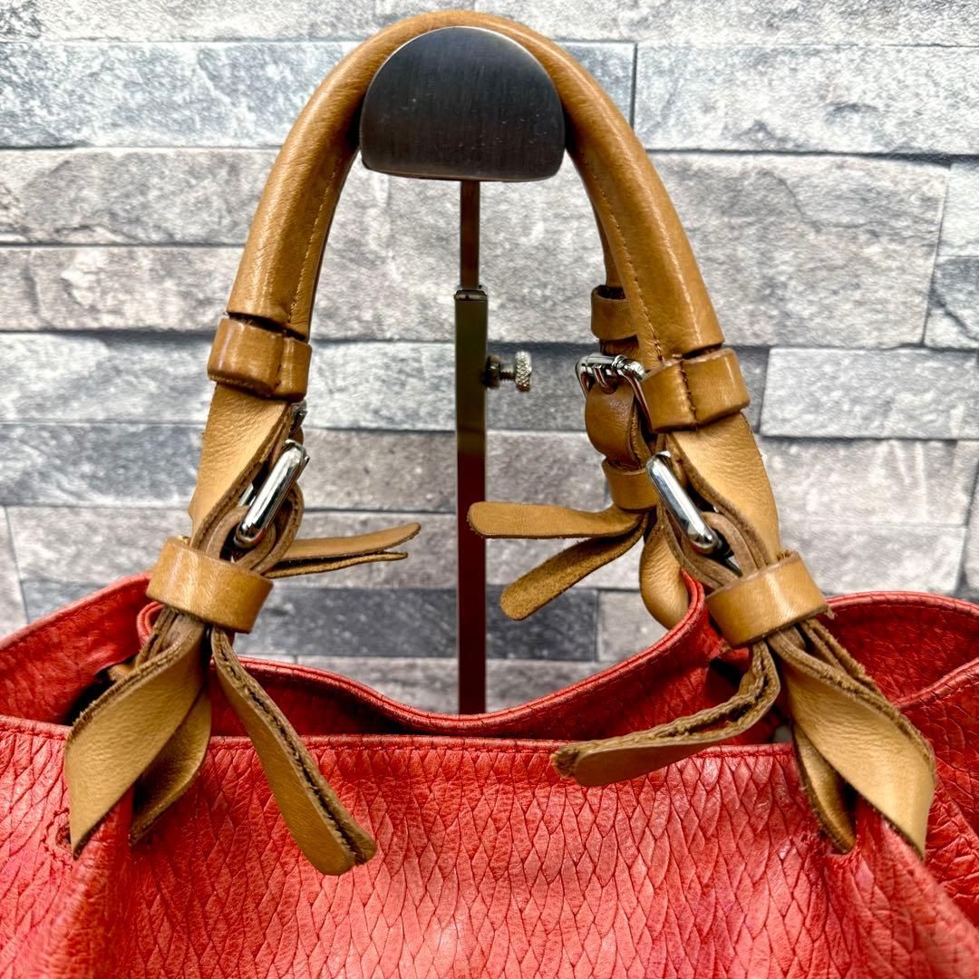 GIANNI CHIARINI ジャンニキャリーニ 2wayレザーハンドバッグ トート 