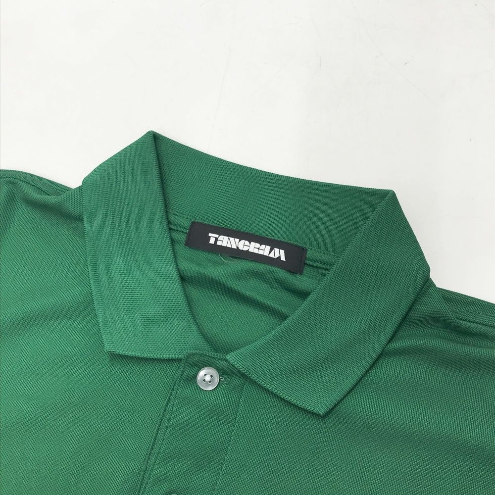 サイズ：L TANGRAM タングラム ×CLUBHAUS 半袖ポロシャツ グリーン系
