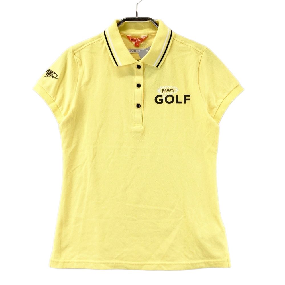 サイズ S BEAMS GOLF ビームスゴルフ 半袖ポロシャツ イエロー系 ゴルフウェア レディース ストスト