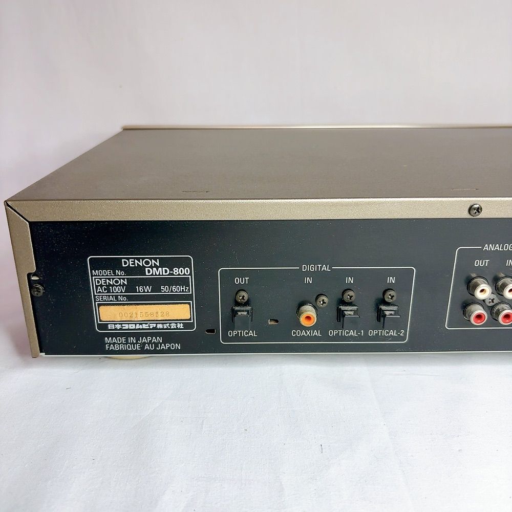 美品】MDデッキ DENON DMD-800 MDデッキ MDレコーダー 光デジタル入