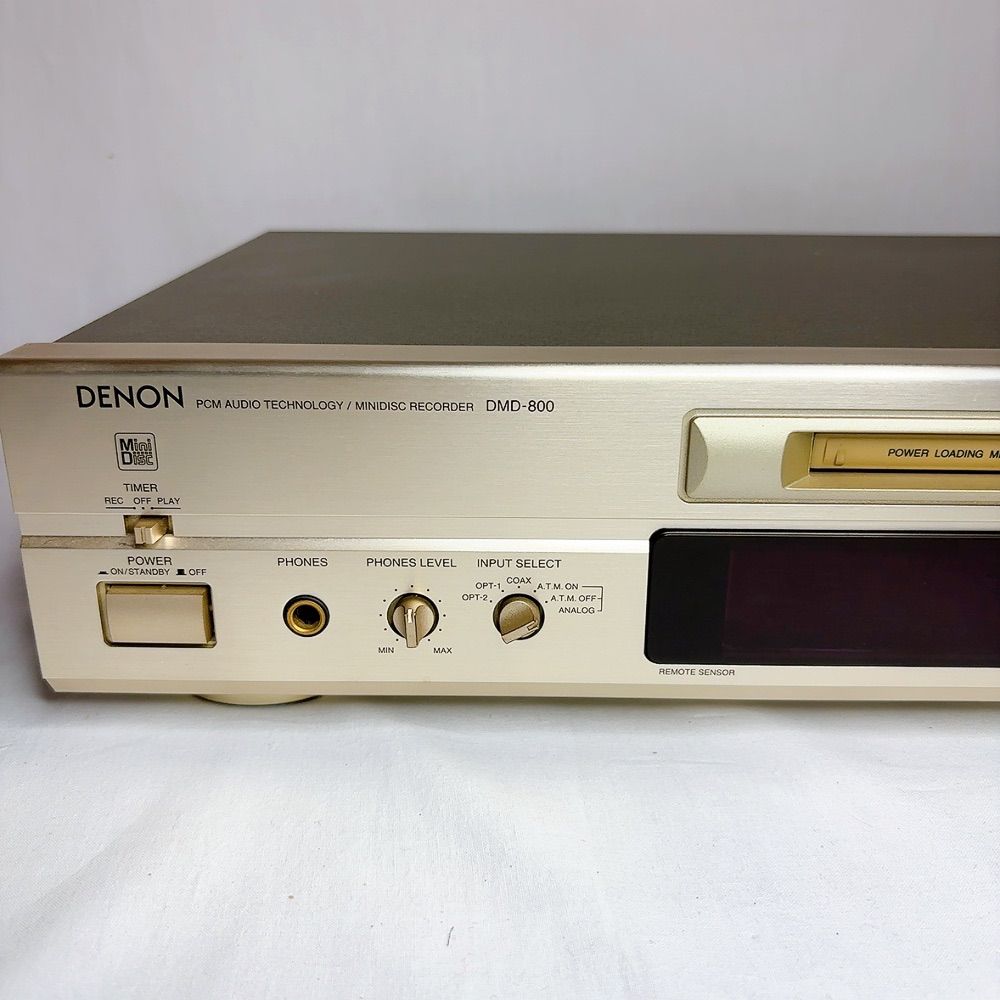 美品】MDデッキ DENON DMD-800 MDデッキ MDレコーダー 光デジタル入
