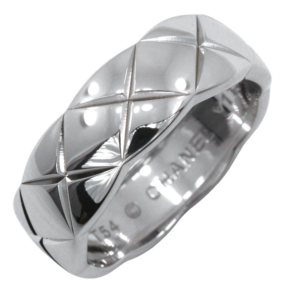 CHANEL シャネル ココクラッシュ ミディアム K 18ホワイトゴールド 14号 レディース g リング 指輪