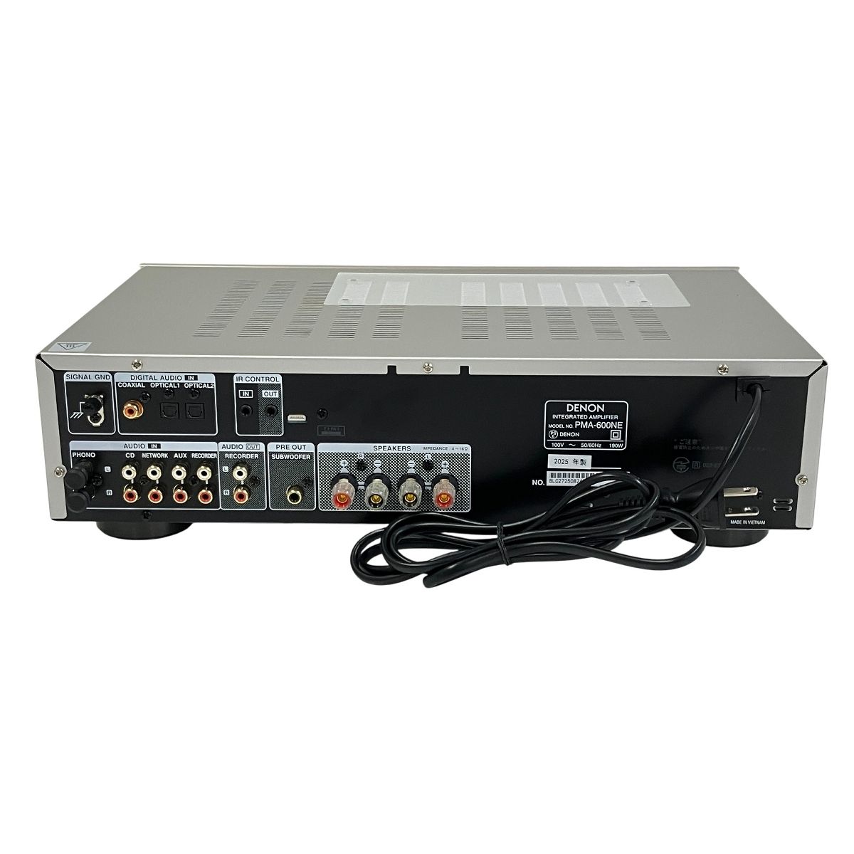 DENON プリメインアンプ PMA-600NE オーディオ機器 デノン 音出し確認