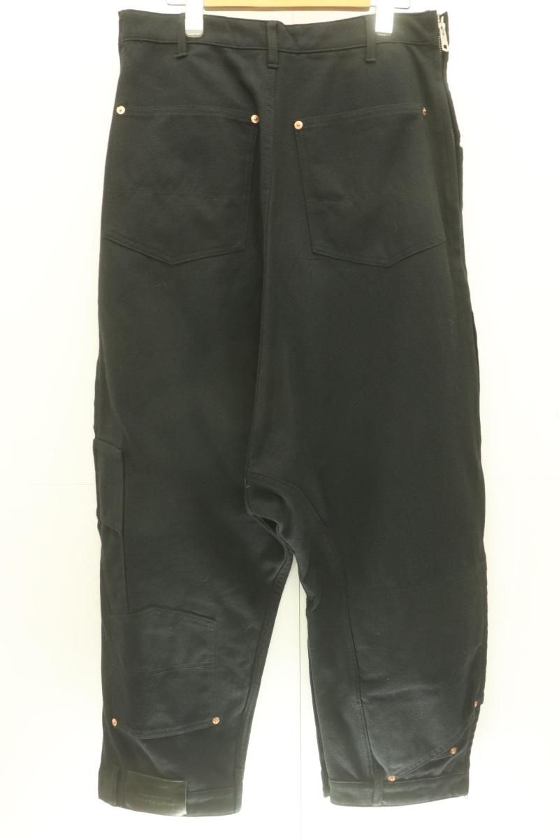 beautiful people メンズパンツ -- double-end duck cloth pants 黒 ブラック